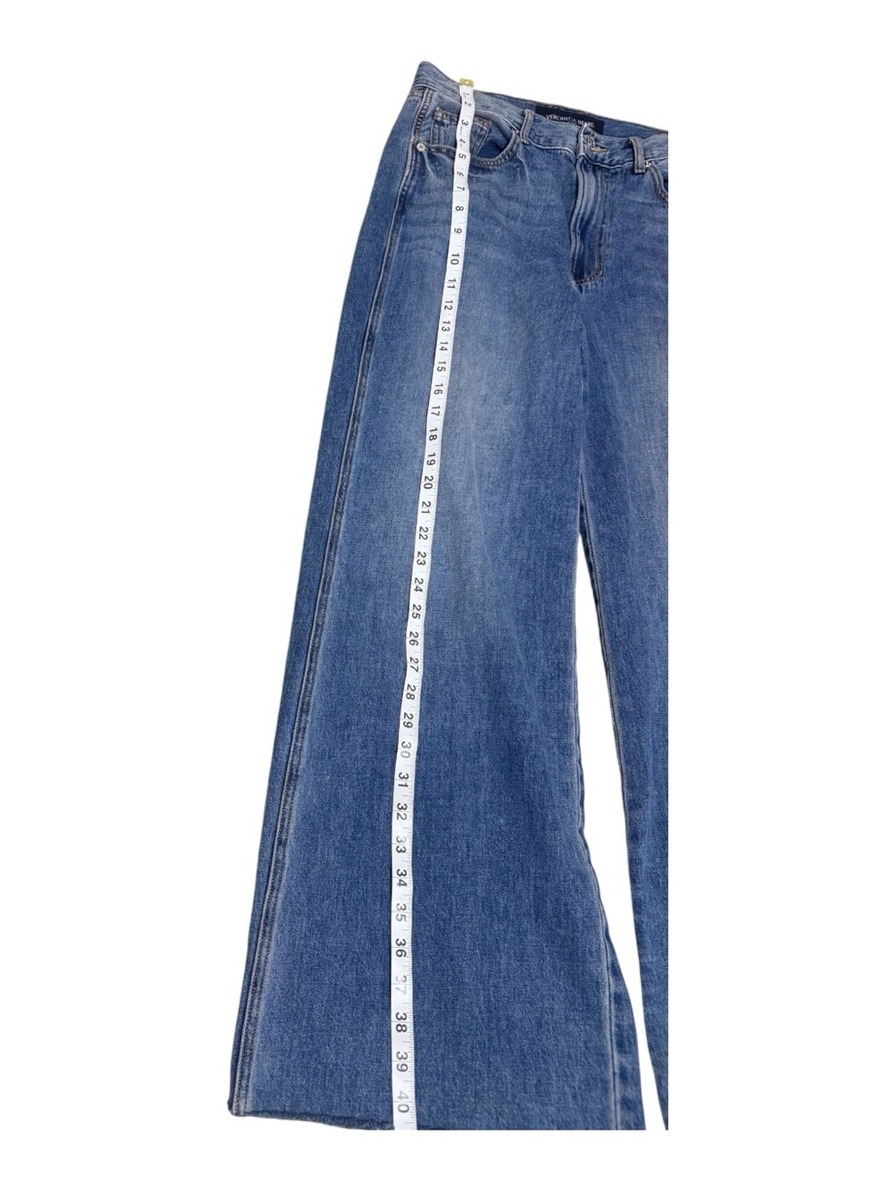 Veronica Beard Mid-Rise Wide Leg Blue Jeans - Picture 4 of 8
